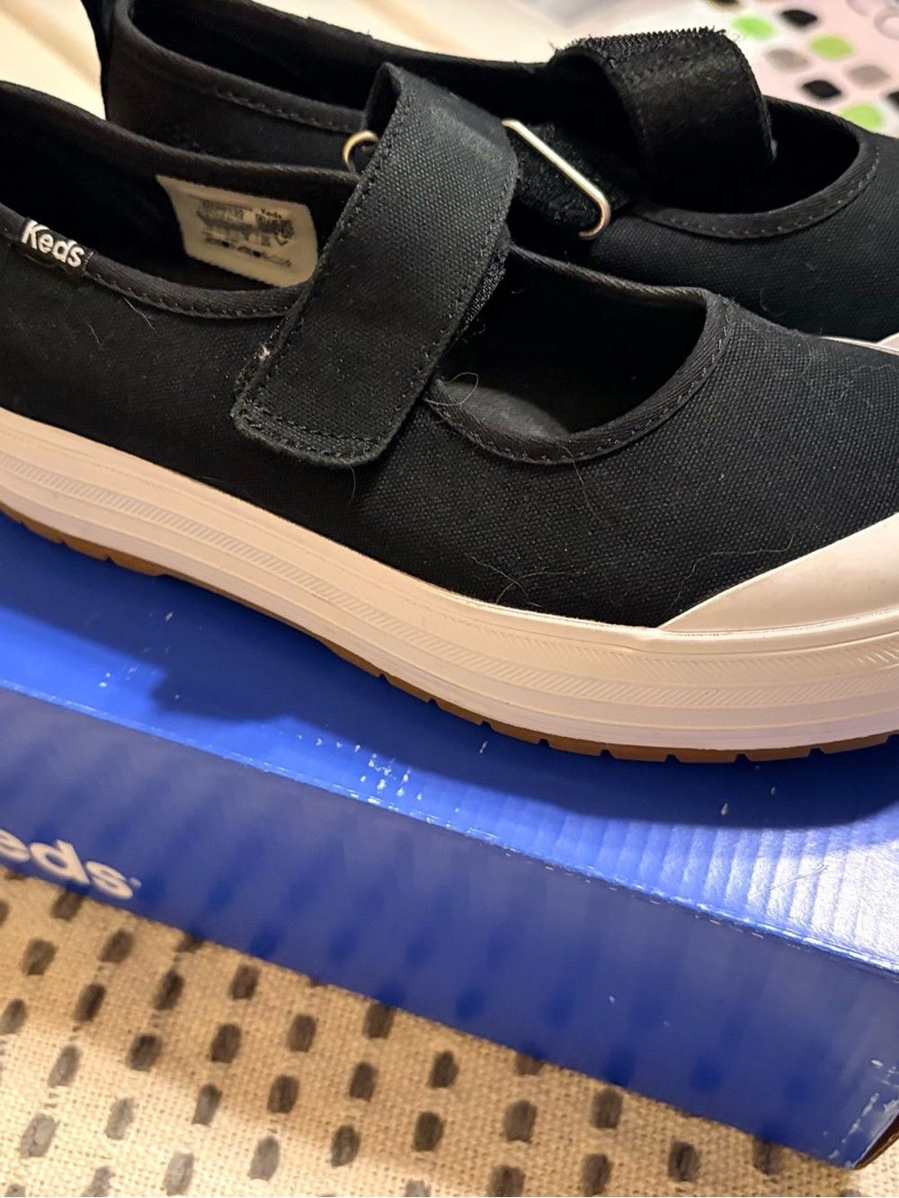 Women’s Keds Black Canvas Mary Jane Sneakers —NOT KIDS SHOES